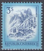1978, Rakousko, 1596, Výplatní známka - Krásy Rakouska, **
