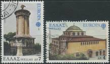 1978, Řecko, 1314/1315, EUROPA: Kresby budov ⊙