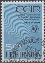 1979, Lichtenštejnsko, 0728, 50 let Mezinárodní poradního výboru pro rozhlasové vysílání (CCIR) ⊙