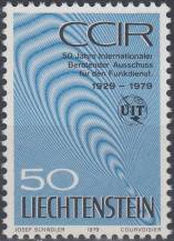 1979, Lichtenštejnsko, 0728, 50 let Mezinárodního poradního výboru pro rozhlasové vysílání (CCIR) ∗∗