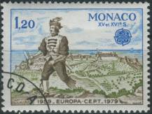 1979, Monako, 1375, EUROPA: Historie pošty a telekomunikací ⊙