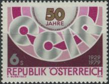 1979, Rakousko, 1598, 50 let Mezinárodní rady pro rozhlasové vysílání ∗∗