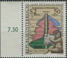 1979, Rakousko, 1607p, 150 let Rakouského centrálního statistického úřadu ∗∗