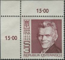 1979, Rakousko, 1614p, 50. výročí úmrtí Jodoka Finka ∗∗