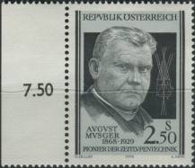 1979, Rakousko, 1628p, 50. výročí úmrtí Augusta Musgera ∗∗