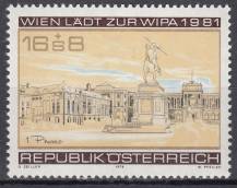 1979, Rakousko, 1629, Mezinárodní výstava známek WIPA 1981, Vídeň (I), **