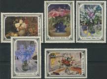 1979, SSSR, 4866/4870, Obrazy květin ∗∗