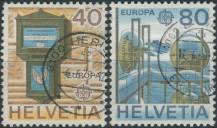 1979, Švýcarsko, 1154/1155, EUROPA: Historie pošty a telekomunikací ⊙
