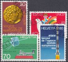 1979, Švýcarsko, 1161/1164, Výročí (II) ⊙