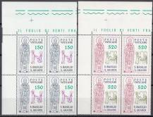 1979, Vatikán, 0743/0744, 1600. výročí úmrtí svatého Basilea Velikého, 4bloky, **