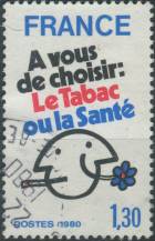 1980, Francie, 2200, Světový den zdraví: Kampaň proti kouření ⊙