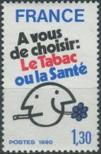 1980, Francie, 2200, Světový den zdraví: Kampaň proti kouření ∗∗