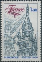 1980, Francie, 2207, Národní kongres Svazu francouzských filatelistických klubů, Dünkirchen ∗∗