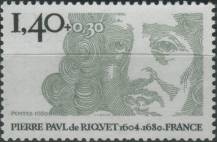 1980, Francie, 2223, 300. výročí úmrtí Pierra Paula de Riqueta ∗∗