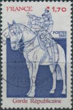 1980, Francie, 2230, Republikánská garda k čestné a strážní službě v Paříži ⊙