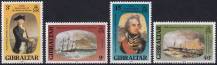 1980, Gibraltar, 0409/0412, 175. výročí úmrtí lorda Horatia Nelsona  ✶✶