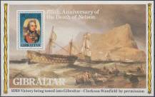 1980, Gibraltar, A07, 175. výročí úmrtí lorda Horatia Nelsona ∗∗