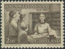 1980, Grónsko, 0123, 150 let veřejných knihoven ∗∗