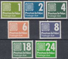 1980, Irsko, DL25/31,Doplatní známky: Číslice a ornament ∗∗
