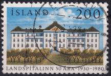 1980, Island, 0561, 50 let Zemské nemocnice ⊙