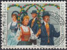 1980, Lichtenštejnsko, 0755, Lichtenštejnské kroje (II): Lidový tanec ⊙