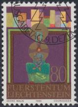 1980, Lichtenštejnsko, 0763, Vánoce ⊙