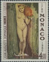 1980, Monako, 1423, 200. výročí narození Jeana Augusteho Dominiqua Ingrese ∗∗