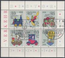 1980, NDR, PL2566/2571, Historické hračky (I) - Dopravní prostředky, pamětní ⊙