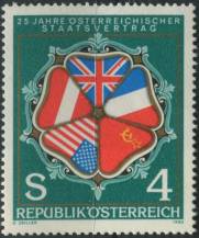 1980, Rakousko, 1641, 25 let Rakouské Státní smlouvy ∗∗
