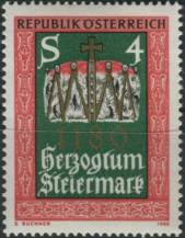 1980, Rakousko, 1648, 800. výročí povýšení Štýrské marky na vévodství ∗∗