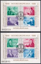 1980, Rumunsko, A169/170, INTEREUROPA   ⊙