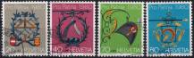 1980, Švýcarsko, 1176/1179, „Pro Patria“: Řemeslnické výstavní štíty ⊙