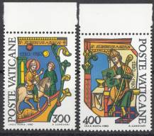1980, Vatikán, 0777/0778, 700. výročí úmrtí svatého Alberta Velikého, **