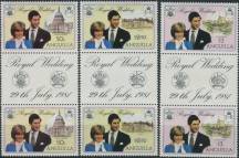 1981, Anguilla, 0442/0444Xb, Svatba prince Charlese a lady Diany Spencerové ✶✶ S