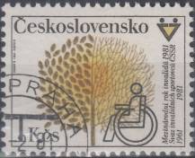 1981, ČSR II, 2468, Mezinárodní rok invalidů ⊙