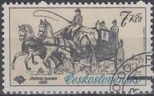 1981, ČSR II, 2473, Poštovní muzeum: Historické poštovní vozy - Císařský vůz z r. 1860 ⊙