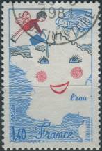 1981, Francie, 2250, Dětská výtvarná soutěž, téma "Voda" ⊙
