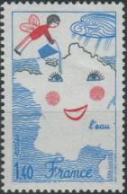 1981, Francie, 2250, Dětská výtvarná soutěž, téma "Voda" ∗∗