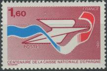 1981, Francie, 2283, 100 let poštovní spořitelny ∗∗
