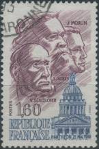 1981, Francie, 2290, Přijetí Moulina, Jaurése a Schoelchera do Pantheonu ⊙