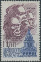 1981, Francie, 2290, Přijetí Moulina, Jaurése a Schoelchera do Pantheonu ∗∗