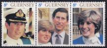 1981, Guernsey, 0225/0227ASt, Svatba prince Charlese a lady Diany Spencerové  ✶✶ 