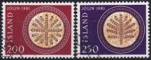 1981, Island, 0574/0575, Vánoce ⊙
