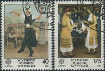 1981, Kypr, 0547/0548, EUROPA: Folklór ⊙