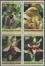 1981, Kypr, 0552/0555St, Flora - Divoké orchideje ∗∗
