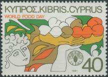 1981, Kypr, 0557, Světový den výživy ∗∗