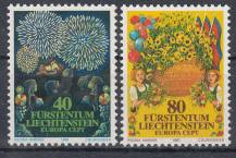 1981, Lichtenstein, 0764/0765, EUROPA, **