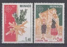 1981, Monaco, 1473/1474, EUROPA, **