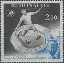 1981, Monako, 1475, 25. výročí prvního finále fotbalového Evropského poháru mistrů Evropských zemí, Paříž 1956 ∗∗