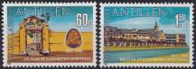 1981, Nizozemské Antily, 0448/0449, 125 let nemocnice Svaté Alžběty, Curacao ✶✶